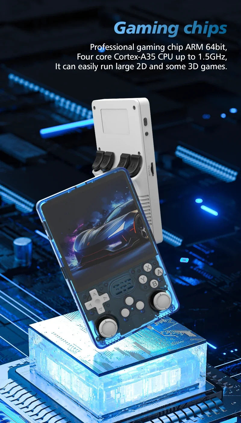 BOYHOM R36Plus Retro Handheld Game Console 4.0" IPS Linux WiFi 10+ Emulators