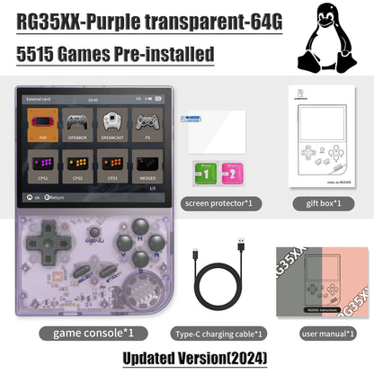 ANBERNIC RG35XX Updated 3.5" IPS Retro Handheld Game Console Linux H700 Quad-Core 1.5GHz