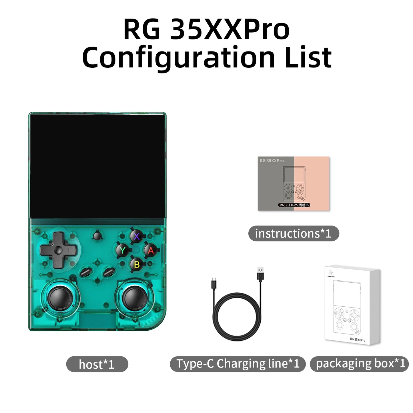 Anbernic RG 35XXPRO Retro Handheld Game Console 3.5" IPS Linux 64GB 5G WiFi 5,000 Games