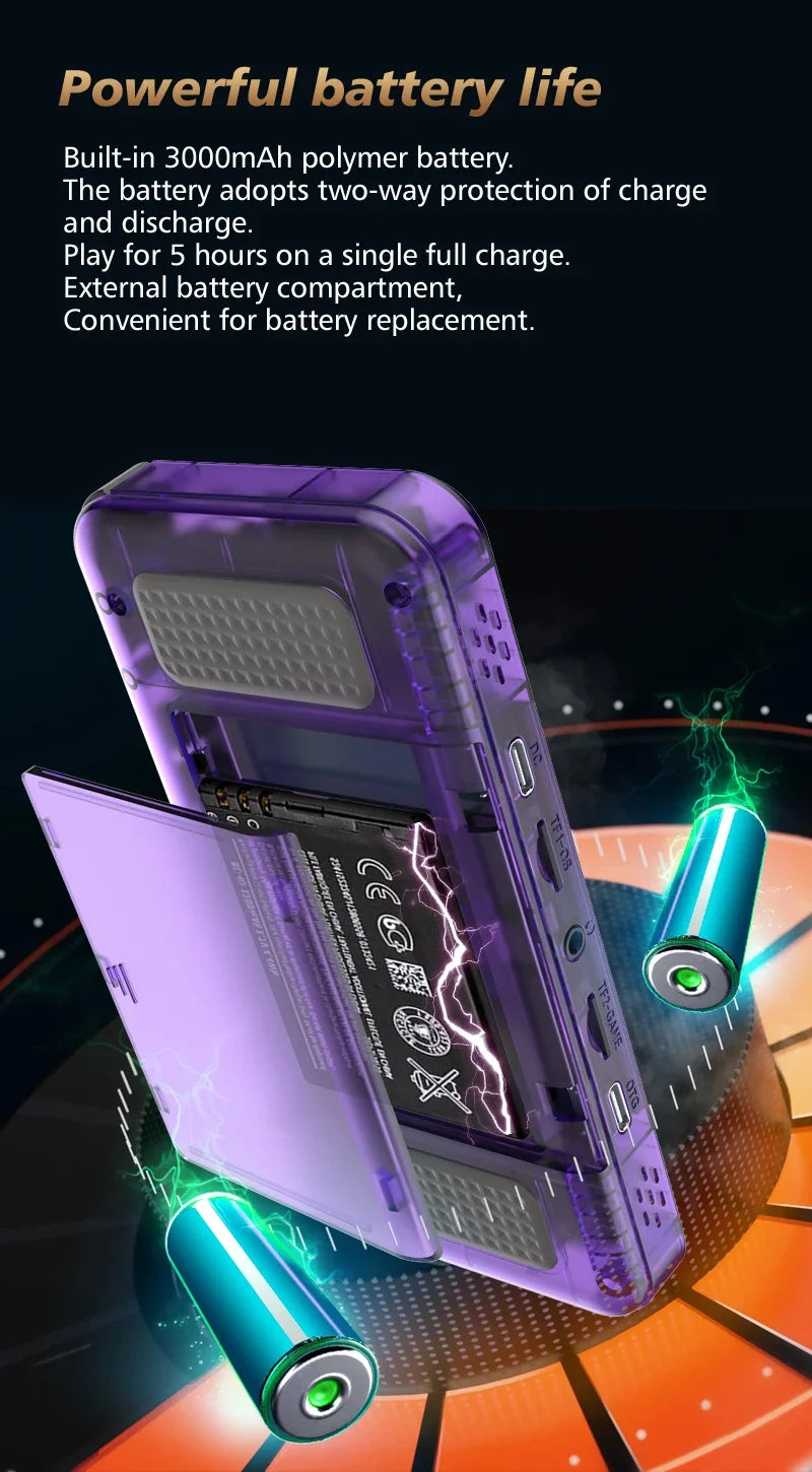 NEW BOYHOM R36H Retro Handheld Game Console 3.5" IPS RK3326 Linux 3000mAh 15,000 Games