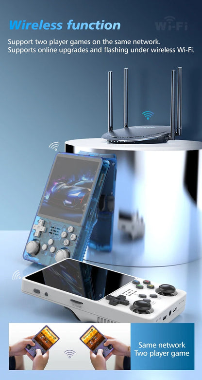 BOYHOM R36Plus Retro Handheld Game Console 4.0" IPS Linux WiFi 10+ Emulators