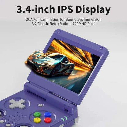 ANBERNIC RG34XXSP Flip Retro Handheld Game Console 3.4" IPS Linux 64-bit 256GB 5G WiFi