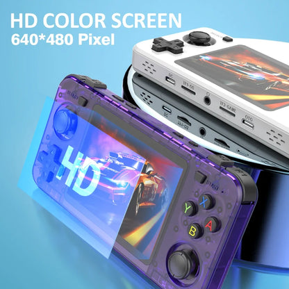 NEW BOYHOM R36H Retro Handheld Game Console 3.5" IPS RK3326 Linux 3000mAh 15,000 Games