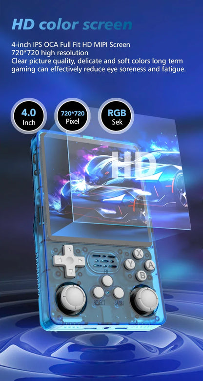 BOYHOM R36Plus Retro Handheld Game Console 4.0" IPS Linux WiFi 10+ Emulators