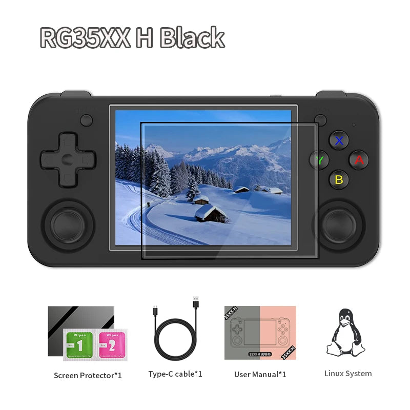 ANBERNIC RG35XX H Retro Handheld Game Console Linux 64-bit 3300mAh 5,000 Games HD Out WiFi Bluetooth