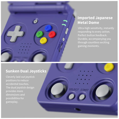 ANBERNIC RG34XXSP Flip Retro Handheld Game Console 3.4" IPS Linux 64-bit 256GB 5G WiFi