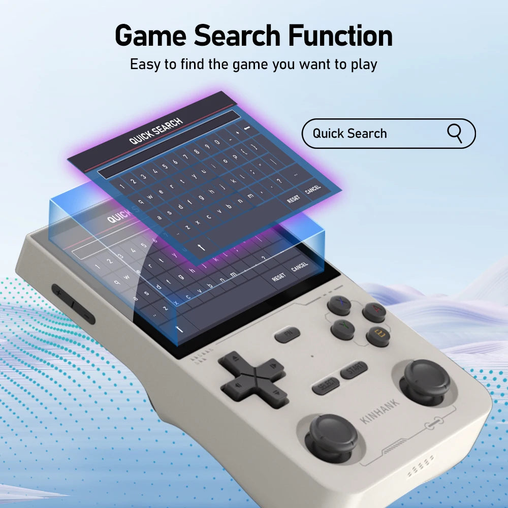 KINHANK K36 Retro Handheld Game Console 3.5 Inch IPS Screen 16,000 Games Emulator 3500mAh