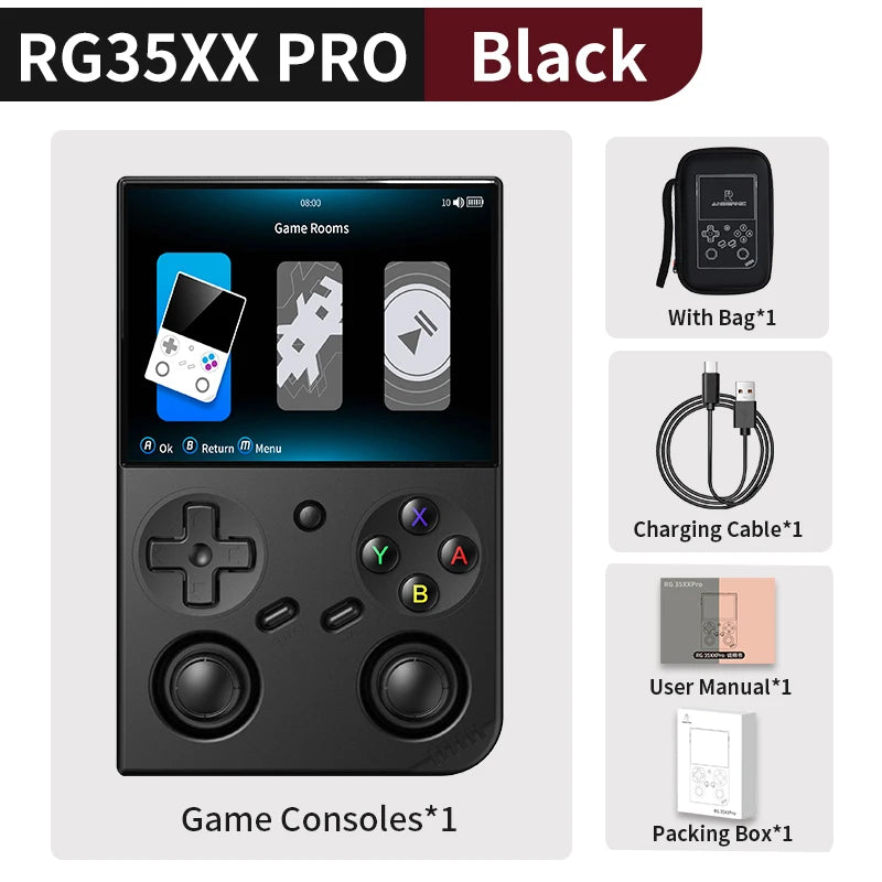 Anbernic RG35XX Pro Retro Handheld Console 3.5" IPS Linux 64-bit 3200mAh WiFi Gaming Player