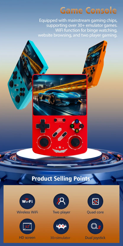 BOYHOM R40XX 4.2-Inch Retro Handheld Game Console Linux 4000mAh Portable Pocket Gaming