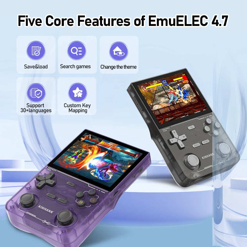 KINHANK K36 Retro Handheld Game Console 3.5 Inch IPS Screen 16,000 Games Emulator 3500mAh