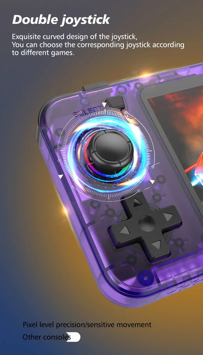 NEW BOYHOM R36H Retro Handheld Game Console 3.5" IPS RK3326 Linux 3000mAh 15,000 Games